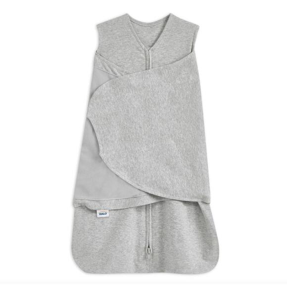 Halo Sleepsack Swaddle 100% Cotton - Heather Grey - Size 0-3 Months - NWOT - Picture 1 of 2